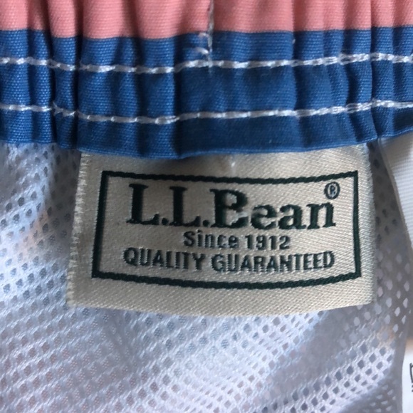 Vintage LL Bean Men’s striped swim trunks SZ M bathing suit Electic grandpa Y2K - Picture 7 of 12